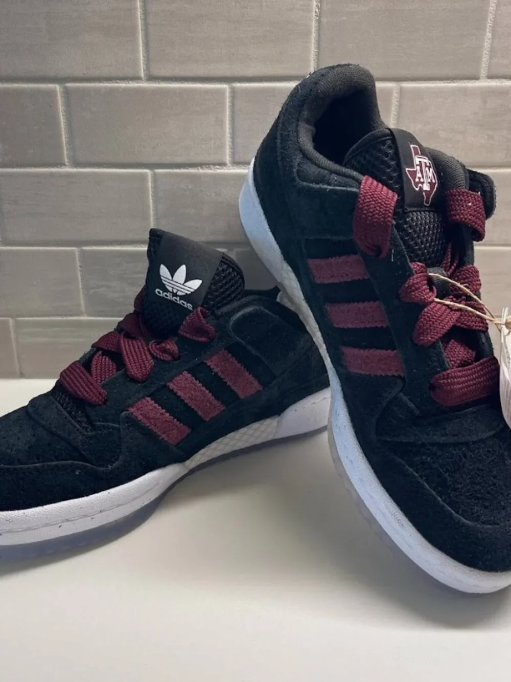 Texas A&M Aggies adidas Men's Size 6 Forum Low Shoes - Black